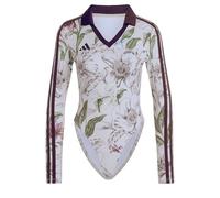 adidas Donna X Farm Rio Bodysuit Shirt, Ecru Tint/Shadow Brown/Multicolor, XL
