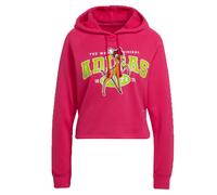 Adidas Donne Sweatshirt Disney Bambi Hoodie Corto Crop Sweater HD2758 Rosa 34 XS