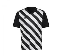 adidas Entrada 22 Graphic Jersey, T-Shirt Unisex-Bambini, Black/White, 11-12 Years