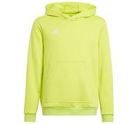 adidas Entrada 22 Sweat Hoodie Felpa con Cappuccio, Team Semi Sol Yellow, 164 Unisex - Bambini e ragazzi