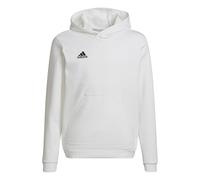 adidas Entrada 22 Sweat Hoodie, Felpa con Cappuccio Unisex-Bambini, White/Black, 9-10 Years