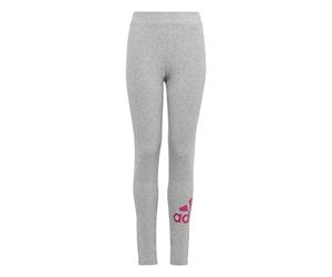 adidas Ess Bl Leggings, Mgreyh/selufu, 164 Unisex-Bambini