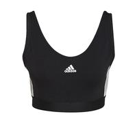 adidas Essentials 3-stripes Crop Top senza maniche, Black/White, XXL Donna
