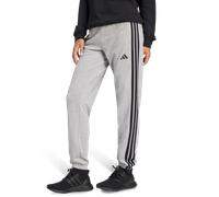 Adidas Essentials 3-stripes Cuffed Joggers + Donna - Pantaloni Grigio - Taglia 42 - Jersey di cotone Grey 42