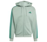 adidas - Essentials 3-Stripes Fleece Full-Zip Hoodie - Felpa con cappuccio S grigio
