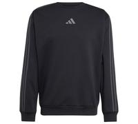 adidas - Essentials 3-Stripes Fleece Sweatshirt - Maglione L nero