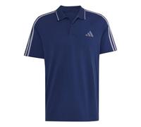 adidas Uomo Essentials 3-Stripes Pique Polo Shirt, Team Navy Blue 2/White, M