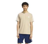 Adidas Essentials 3 Stripes Single Jersey Left Chest Branded Short Sleeve T-shirt Beige S Uomo