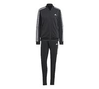 adidas Essentials 3-stripes Tracksuit Tuta da allenamento, Black/White, S Donna