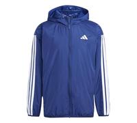 adidas Essentials 3-Stripes Windbreaker Giacca per Capispalla, Blu Scuro/Bianco, L Uomo