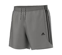 Adidas Essentials Chelsea - Pantaloncini Corti da Uomo, Logo a 3 Strisce, Grigio (Ch Solid Grey/Black), M