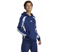 adidas Essentials Colorblock Fleece Jr - felpa con cappuccio - ragazzo 7-8A DKBLUE/GLOBLU/WHITE junior Recycled Polyester