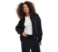 adidas Essentials - Contemporary - Giacca bomber nera con logo-Nero M