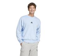 Adidas Essentials Feel Cozy Fleece Sweatshirt Maglia di Tuta, Blu/Nero, M Uomo