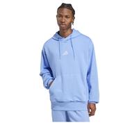 Felpa Cappuccio Hoodie UOMO Adidas Essentials Feelcozy Fleece Azzurro