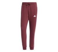 adidas Essentials Fleece 3-Stripes Tapered Cuff Pants Pantaloni Sportivi, Shadow Red, L Uomo