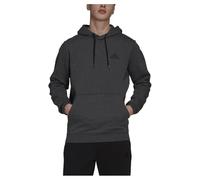 adidas Essentials Fleece Hoodie Felpa con cappuccio, Dark Grey Heather/Black, S Uomo