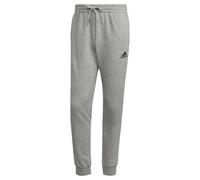 adidas Essentials Fleece Regular Tapered Pants Uomo, Medium Grey Heather/Black, XXL