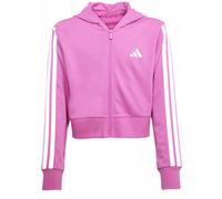 adidas Essentials Full Zip Jr - felpa con cappuccio - bambina 7-8A Pink/White junior Recycled Polyester
