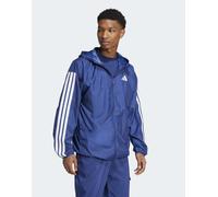 Giacca a vento Essentials 3-Stripes Dark Blue / White 2XL