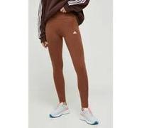 adidas Essentials High-Waisted Logo Leggings, Preloved Brown/White, L Donna