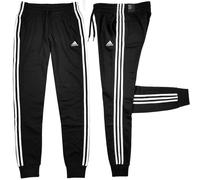 Adidas Essentials Jogginghose Donna 3S Cuffed Slim Nera/Bianca GM8733