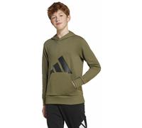 adidas Essentials Jr - felpa con cappuccio - ragazzo 11-12A Green junior Recycled Polyester