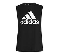 Adidas Essentials Linear Loose Tank, Canotta Donna, Nero (Black/White), 2XS 32-34
