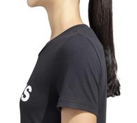 Adidas Essentials Linear Tee, Maglietta Donna, Nero (Black/White), L