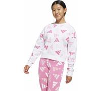 adidas Essentials Logo Celebration Fleece Jr - felpa - ragazza 13-14A White/Pink junior