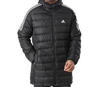 Adidas Essentials Parka Piuma - Uomo Inverno Piumino Giacca Cappotto Nero GH4604
