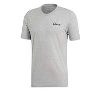 Adidas Essentials Plain T-Shirt, T-Shirts Uomo, Medium Grey Heather/Black, M