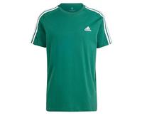 adidas Essentials Single Jersey 3-Stripes Tee Maglietta a Maniche Corte, Collegiate Green, XL Uomo