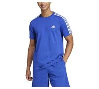 Adidas Essentials Single Jersey 3-Stripes Tee Maglietta a Maniche Corte, Semi Blue Burst, S Uomo
