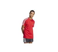adidas Essentials Single Jersey 3-Stripes Tee, Maglietta a Maniche Corte Uomo, Better Scarlet/White, M