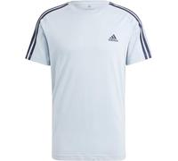adidas Essentials Single Jersey 3-Stripes Tee Maglietta a Maniche Corte, Wonder Blue, XS Uomo