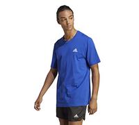 adidas Essentials Single Jersey Embroidered Small Logo Short Sleeve T-shirt, Semi Lucid Blue, S Uomo