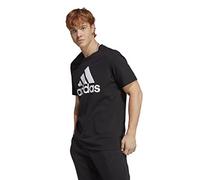 adidas Essentials Single T-shirt a manica corta, Black/White, L