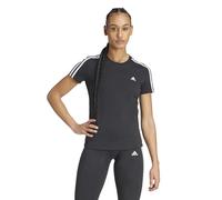 adidas Essentials Slim 3-Stripes, T-shirt, Donna, Black/White, XS Petite