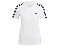 adidas Essentials Slim 3-Stripes, T-shirt, Donna, White/Black, XS