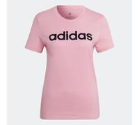 Adidas Essentials Slim Logo T-Shirt Donna Pink Bianco Cotone HD1681