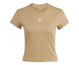 Adidas - Essentials Slim T-Shirt - - Sport - Donna - Beige - XS