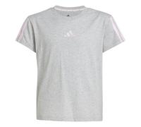adidas ESSENTIALS T-SHIRT, T-shirt Bambina, medium grey heather/clear pink,