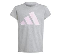 adidas ESSENTIALS T-SHIRT, T-shirt Bambina, medium grey heather/clear pink,