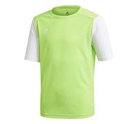 adidas Estro 19 Jersey Maglietta, Solar Green/White, 13-14 anni Unisex - Bambini e ragazzi