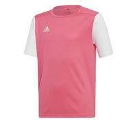 T-shirt adidas Estro 19 manica corta rosa bianco bambini - 140