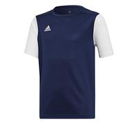 adidas Estro 19 Maglietta, Dark Blue/White, 13-14 anni Unisex - Bambini e ragazzi
