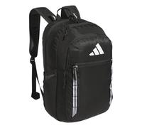 adidas Excel Backpack for Men & Women - Durable Large Athletic Laptop Bag Zaino Borsa, Fettuccia a 3 Strisce Bianche e Nere, One Size Unisex-Adulto