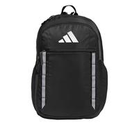 adidas Excel, zaino resistente, grande borsa per computer portatile, nero/bianco, 3 strisce, taglia unica