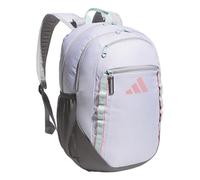 adidas Excelerator Zaino con custodia per computer portatile, borsa sportiva per uomo e donna, Twill Bianco/Semi Flash Aqua Blu/Semi Rosa Spark, taglia unica, Excelerator Zaino con custodia per